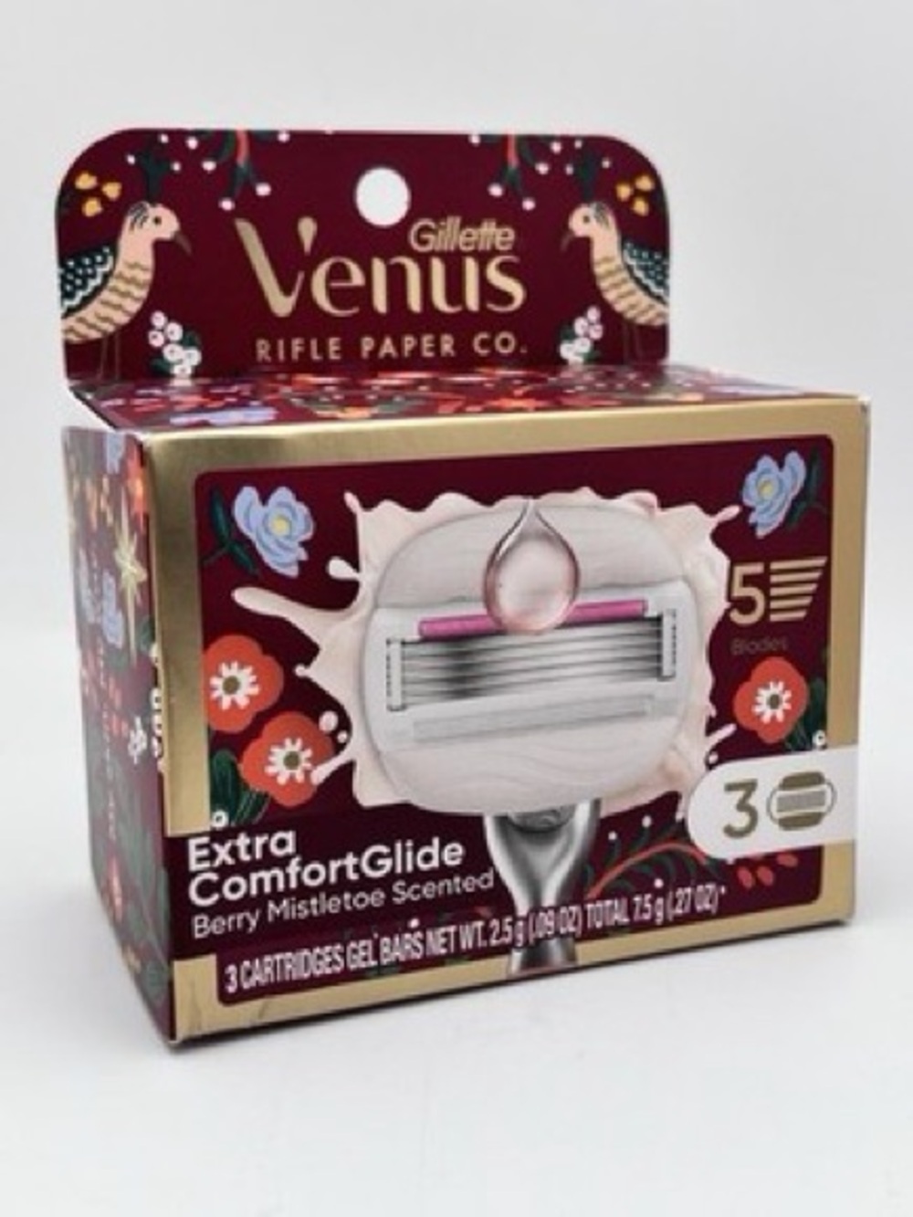 Gillette Venus Extra ComfortGlide Berry Mistletoe Scented Razor Cartridges